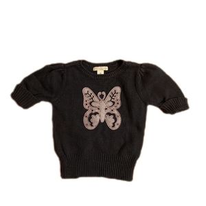 3T Sweater Dark Blue Butterfly Short Sleeve Old Navy Brand